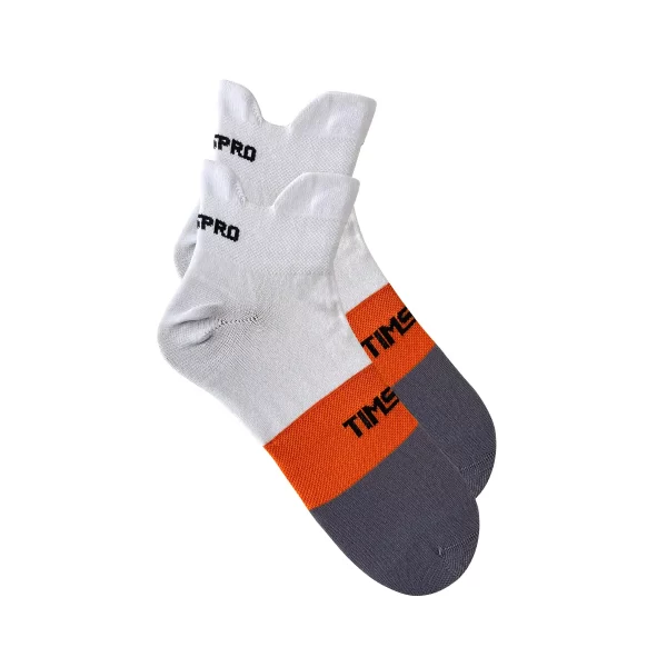 MEDIAS BLANCO-NARANJA Calcetines Run Tims | Colores