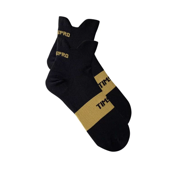 MEDIAS NEGRO-DORADO Calcetines Run Tims | Colores