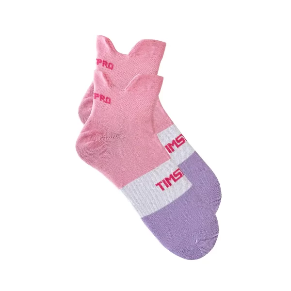 MEDIAS ROSA-BLANCO Calcetines Run Tims | Colores