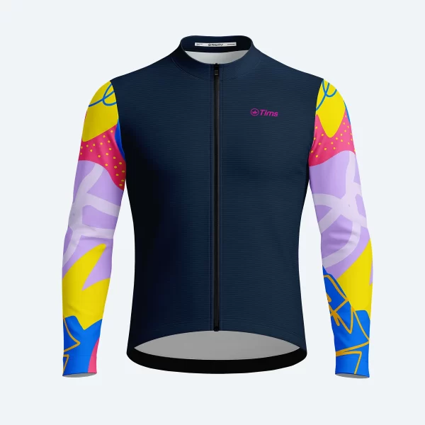 JERSEY NIÑ@ FAST PRO | AZUL MANGAS TEXTURA