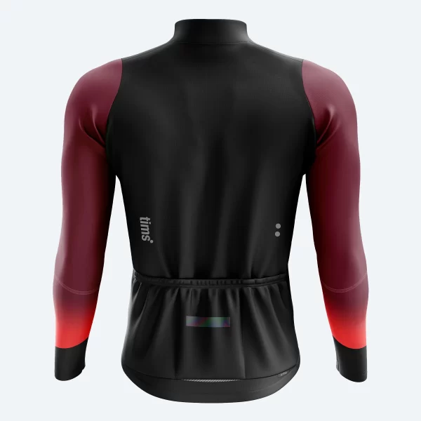 CHAQUETA TERMICA NEGRO/VINO