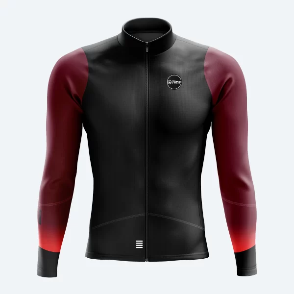 CHAQUETA TERMICA NEGRO/VINO