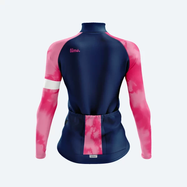 JERSEY CLASICO MANGA LARGA ABSTRACT/RIDE DAMA / AZUL