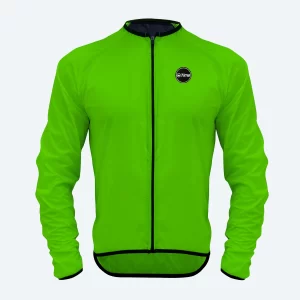 CHAQUETA ROMPEVIENTO PRO VERDE NEON
