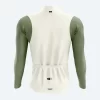Jersey Manga Larga Crema / Verde