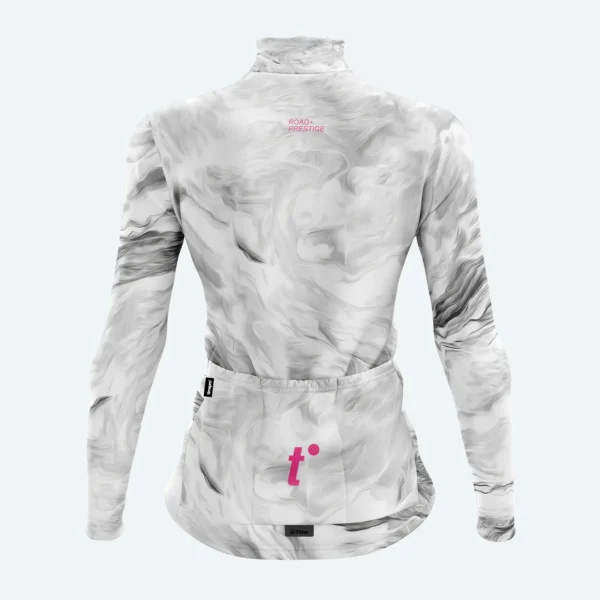 DAMA ML JASPEADO-1 JERSEY CLASICO MANGA LARGA DAMA CREMA
