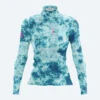 DAMA ML JASPEADO CELESTE 1 copia JERSEY CLASICO MANGA LARGA DAMA SKY