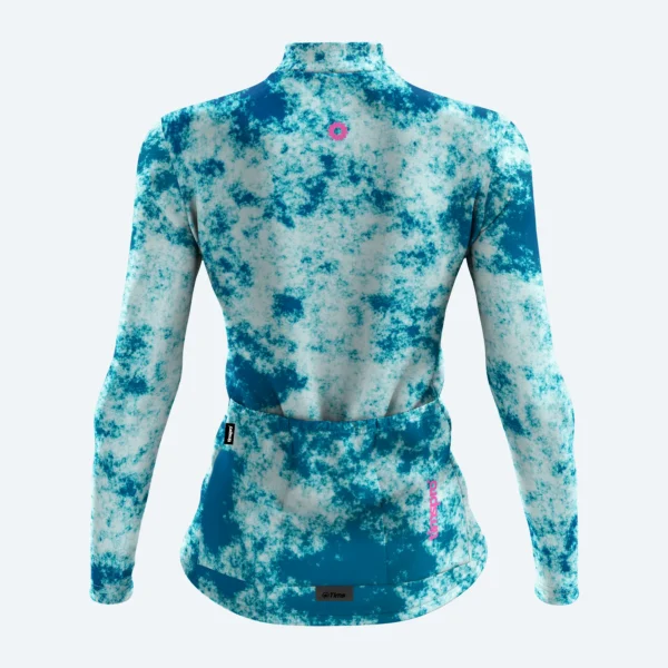DAMA ML JASPEADO CELESTE 2 copia Jersey Clasico Manga Larga Dama Sky