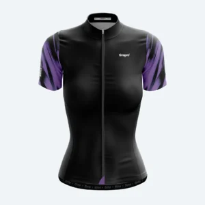 DAMA NEGRO-1 JERSEY PRO RACE CORTO DAMA VIOLET